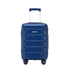 Acheter une valise bleu rigide à roulette au rabais