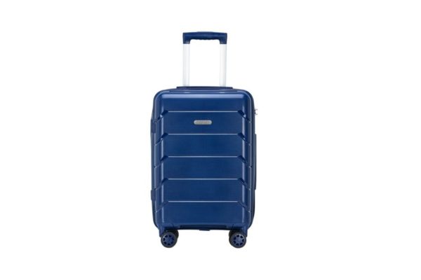 Acheter une valise bleu rigide à roulette au rabais