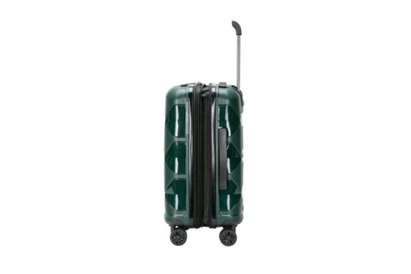Acheter valise vert foncé extensible à roulette