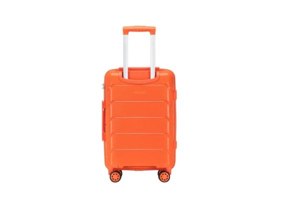 Achetez valise orange rigide à roulette
