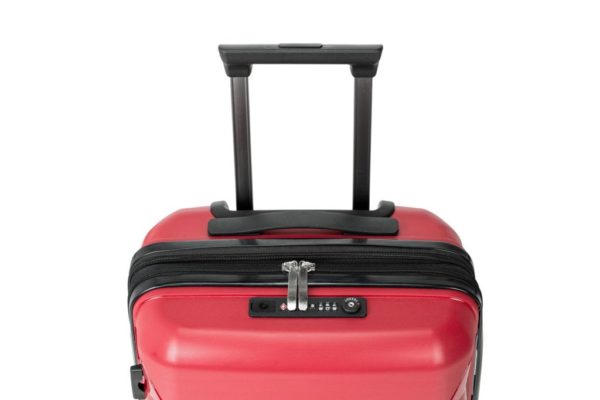 Manche rétractable du bagage de cabine rouge