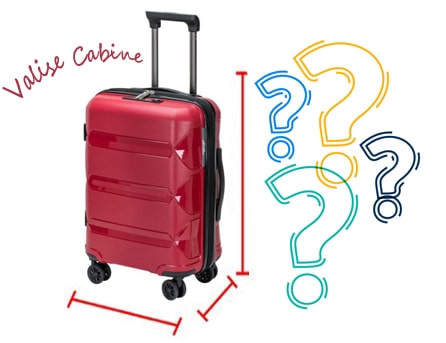 quelles sont les dimensions autorisées pour les valises de cabine