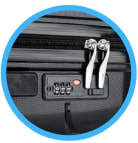 pour des voyages vers les USA optez pour une valise AventureSwiss avec serrure TSA