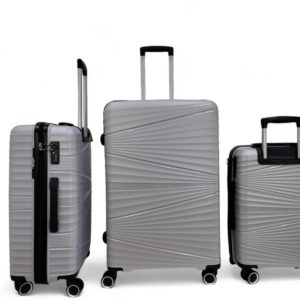 Set de 3 valises en PP incassable, taille cabine, moyenne et soute